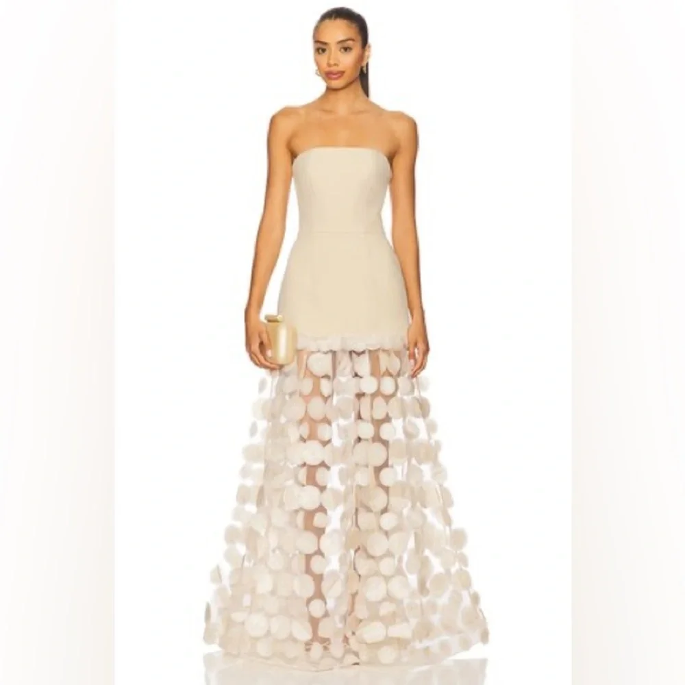 cream straight dress Set It Straight Halter Maxi Dress Cream